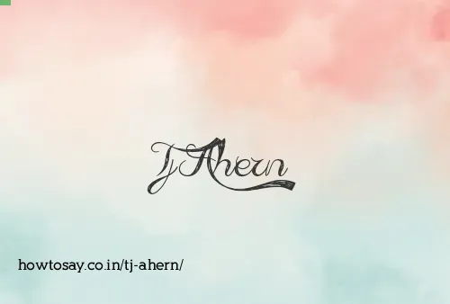 Tj Ahern