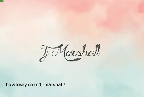 Tj Marshall