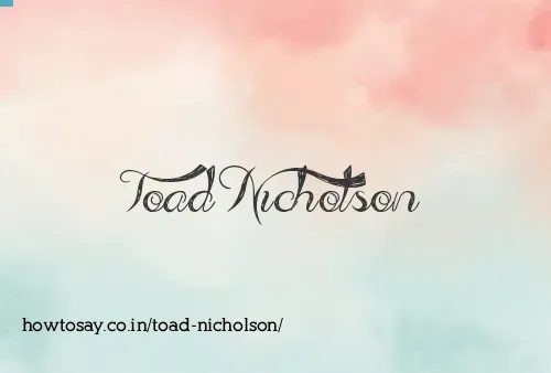 Toad Nicholson
