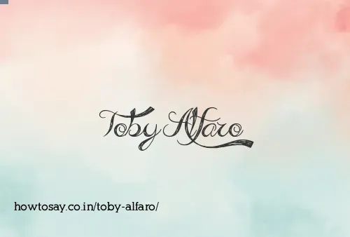 Toby Alfaro