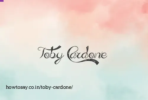 Toby Cardone