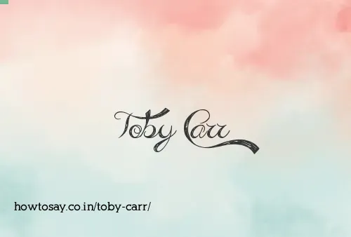 Toby Carr