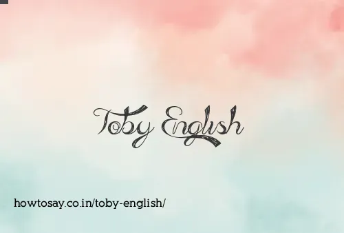 Toby English