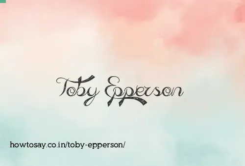Toby Epperson