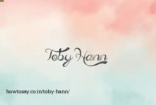 Toby Hann