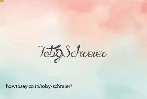 Toby Schreier