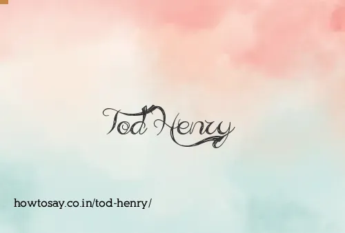 Tod Henry