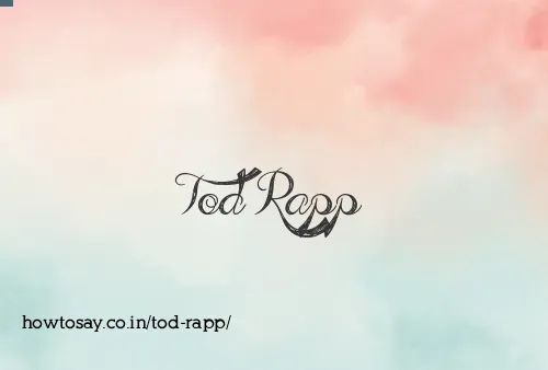 Tod Rapp