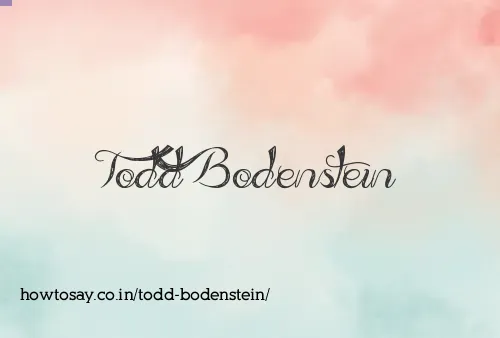 Todd Bodenstein