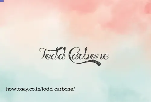 Todd Carbone