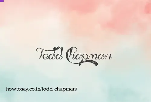 Todd Chapman