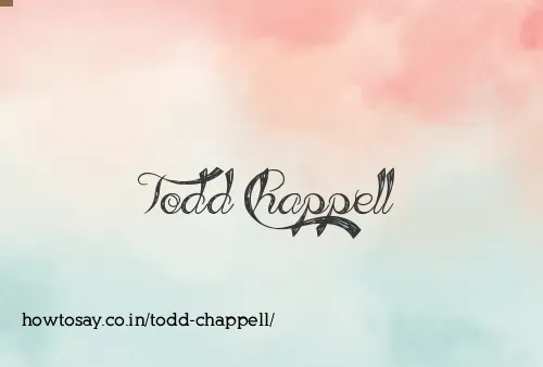 Todd Chappell