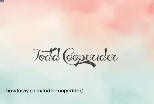Todd Cooperider