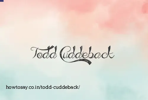 Todd Cuddeback