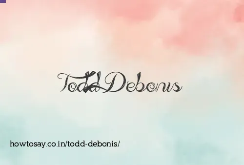 Todd Debonis