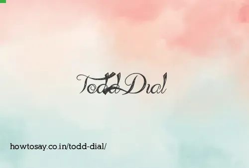 Todd Dial