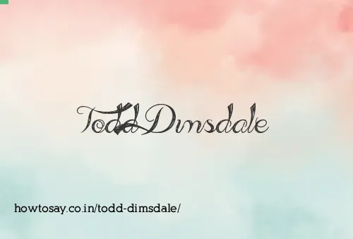 Todd Dimsdale