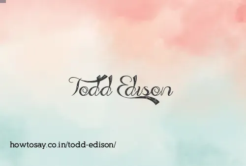 Todd Edison
