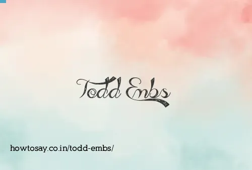 Todd Embs