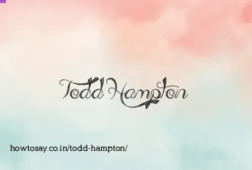 Todd Hampton