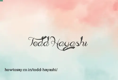 Todd Hayashi