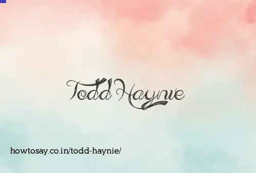 Todd Haynie