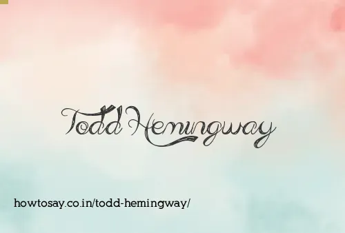 Todd Hemingway