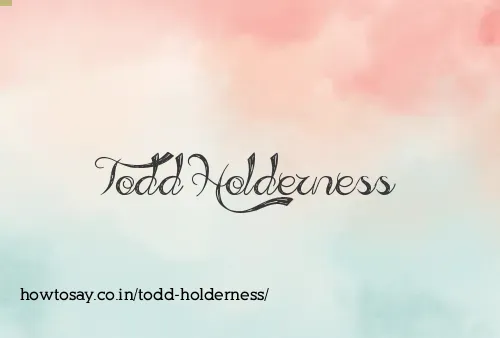 Todd Holderness
