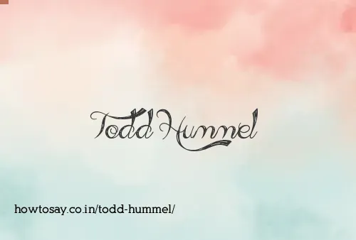 Todd Hummel