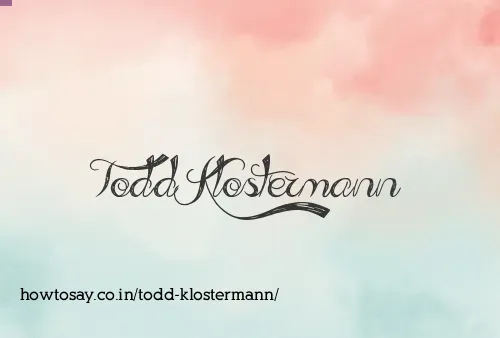 Todd Klostermann