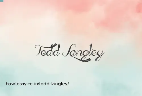 Todd Langley