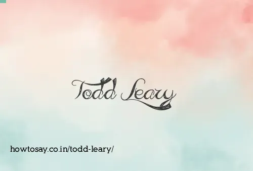 Todd Leary