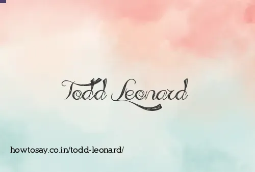 Todd Leonard