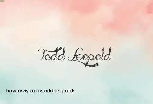Todd Leopold