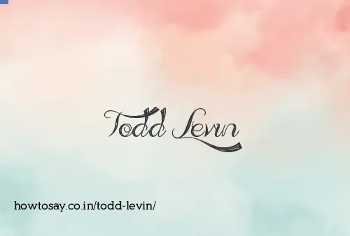 Todd Levin