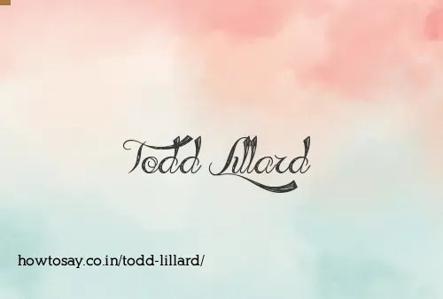 Todd Lillard
