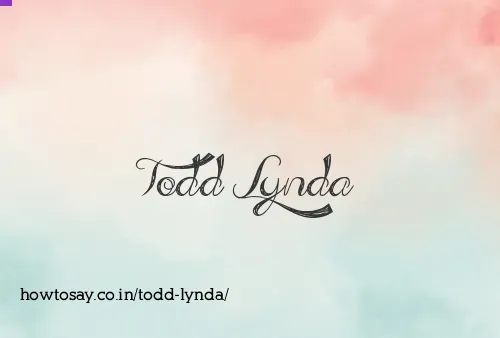 Todd Lynda