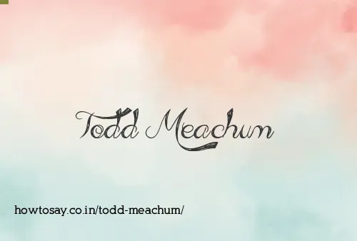 Todd Meachum