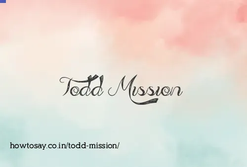 Todd Mission