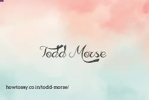 Todd Morse