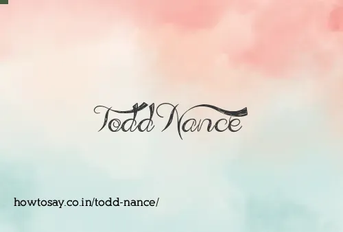 Todd Nance