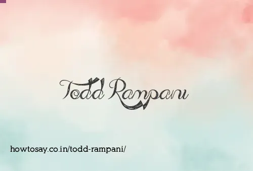Todd Rampani