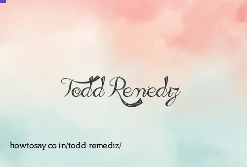 Todd Remediz