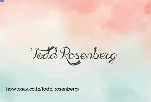 Todd Rosenberg
