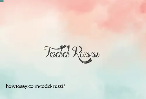 Todd Russi