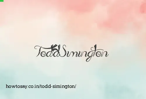 Todd Simington