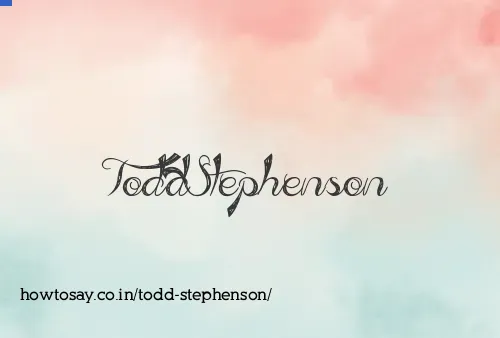Todd Stephenson