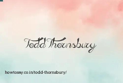 Todd Thornsbury