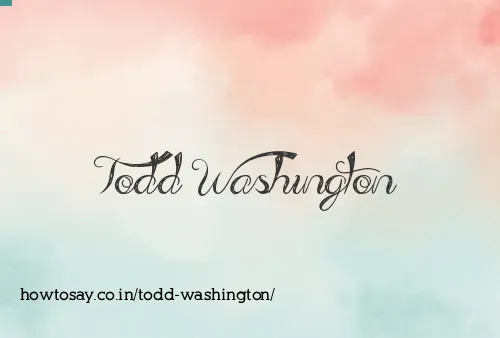 Todd Washington