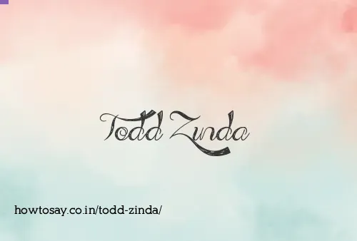 Todd Zinda